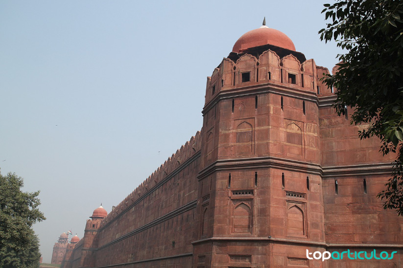 fuerte rojo, una de las maravillas de la india