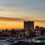 Condenado por un bocado en la cara Vista de la comunidad de propietarios donde ocurrió el suceso.