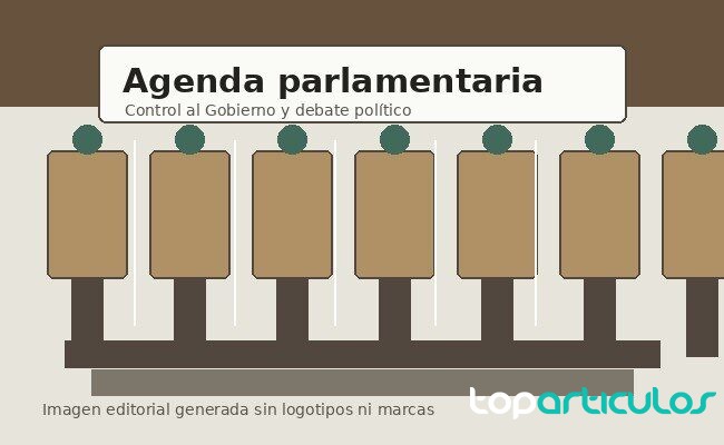 Mesa institucional antes de una reunión parlamentaria sala parlamentaria preparada para una comisión