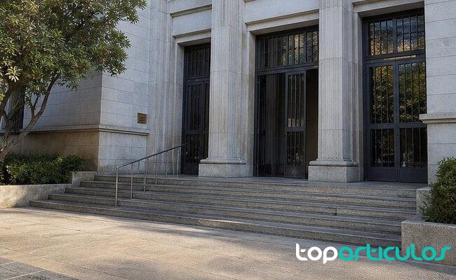 Entrada de una sede judicial relacionada con diligencias por especies protegidas Sede judicial ante la que se remiten diligencias por tráfico de especies protegidas