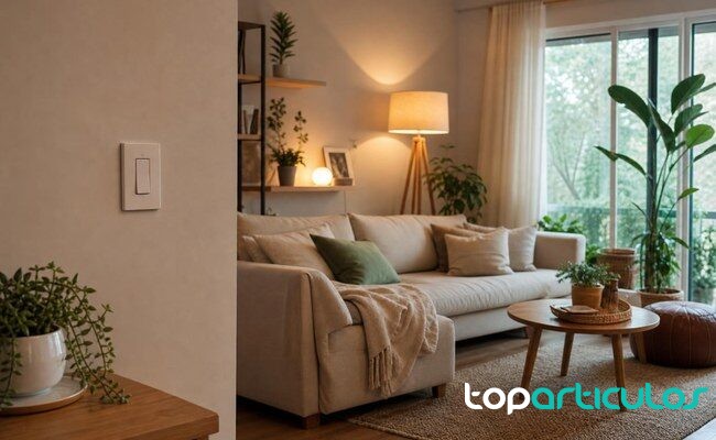 Control de temperatura automatizado para mejorar el confort doméstico termostato inteligente en una pared interior