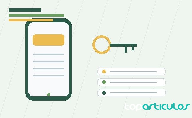 Revisión de cuentas y claves desde un dispositivo móvil teléfono móvil con seguridad de cuentas digitales
