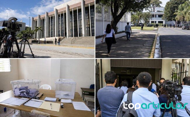 Nicaragua avanza hacia la eliminación de las elecciones bajo Ortega exterior institucional en Managua durante una jornada política