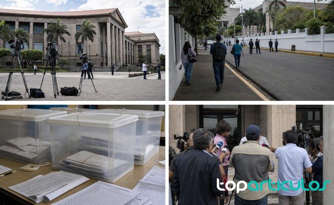 Entorno urbano de Managua en una jornada de actividad institucional calle próxima a una sede pública en Managua durante una jornada de tensión política