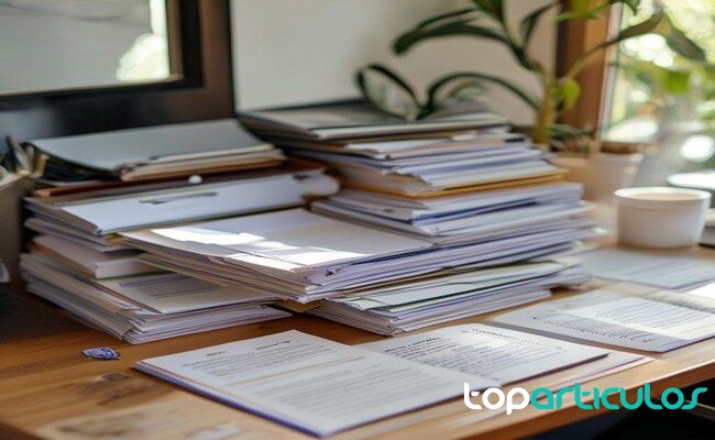 Documentación básica de empresa ordenada por áreas carpetas organizadas para una pequeña empresa
