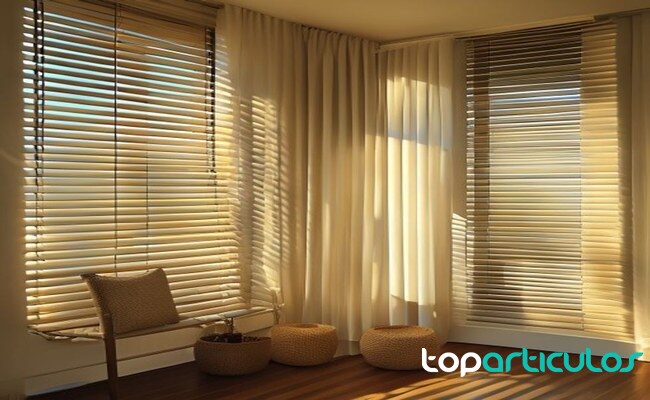 persianas bajadas para evitar calor en casa