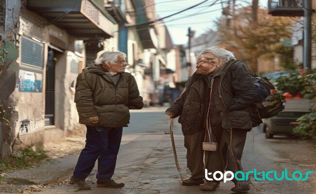 Ayuda vecinal cercana para personas que necesitan apoyo cotidiano acompañamiento a personas mayores en el barrio
