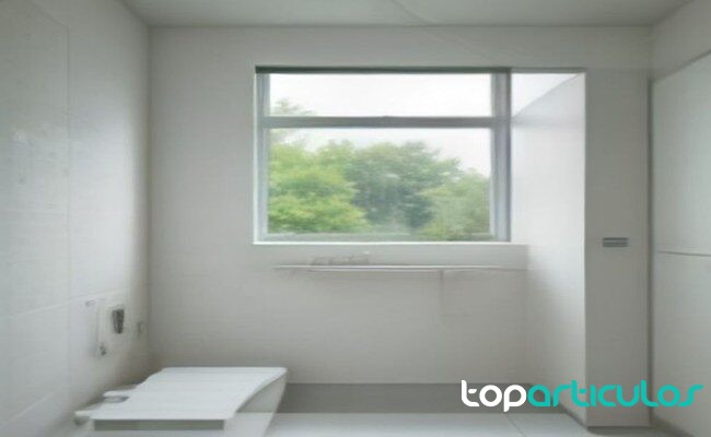 Baño luminoso ventilándose tras una ducha para reducir vapor ventilar baño después de la ducha