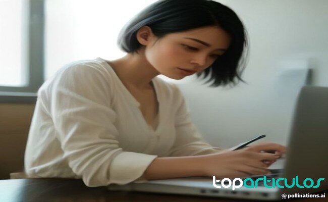 Persona revisando la conexión inalámbrica desde un portátil en casa comprobar la conexión Wi-Fi doméstica